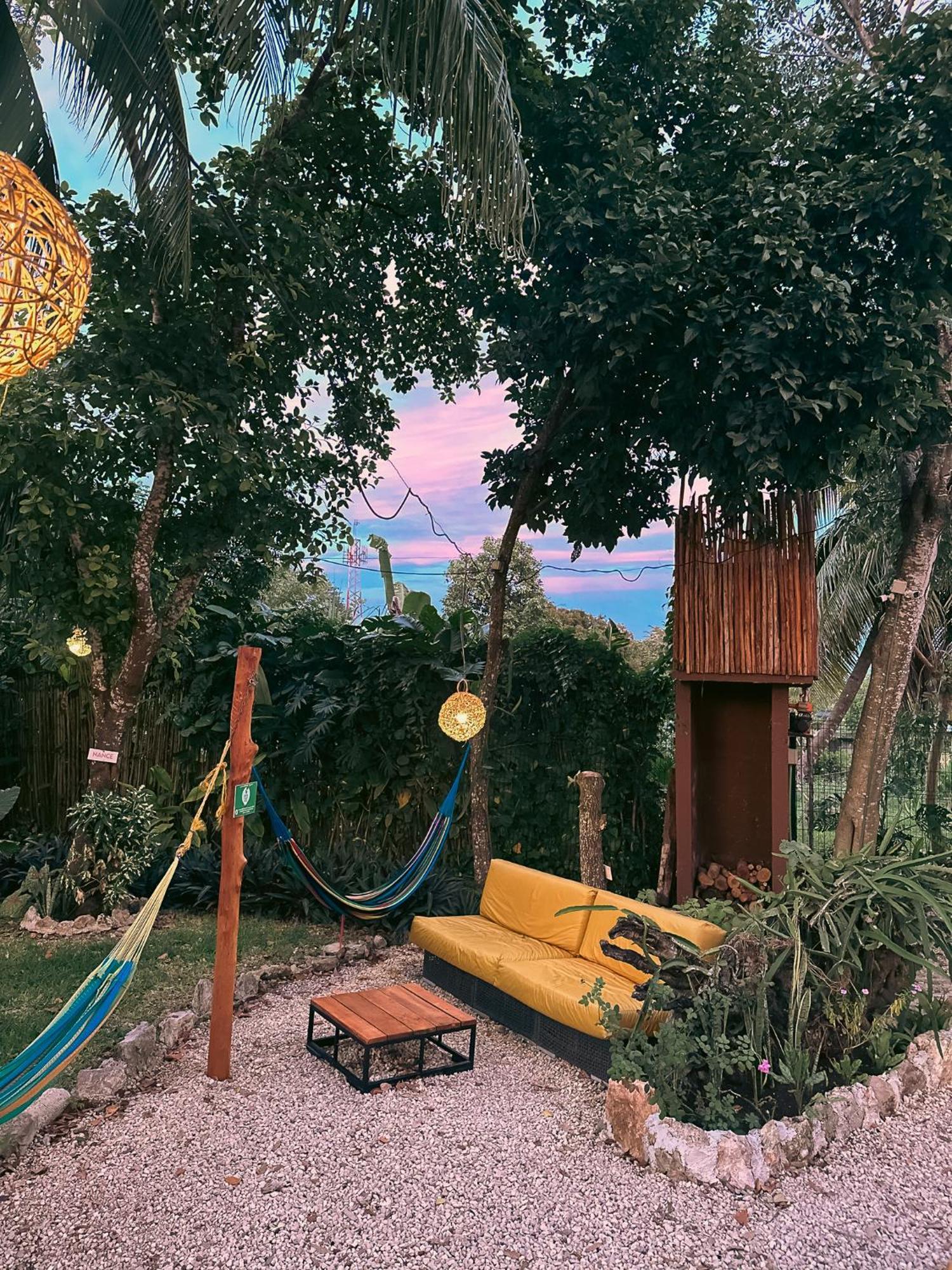 El Buho Bacalar Eco-Cabanas Hostal Экстерьер фото