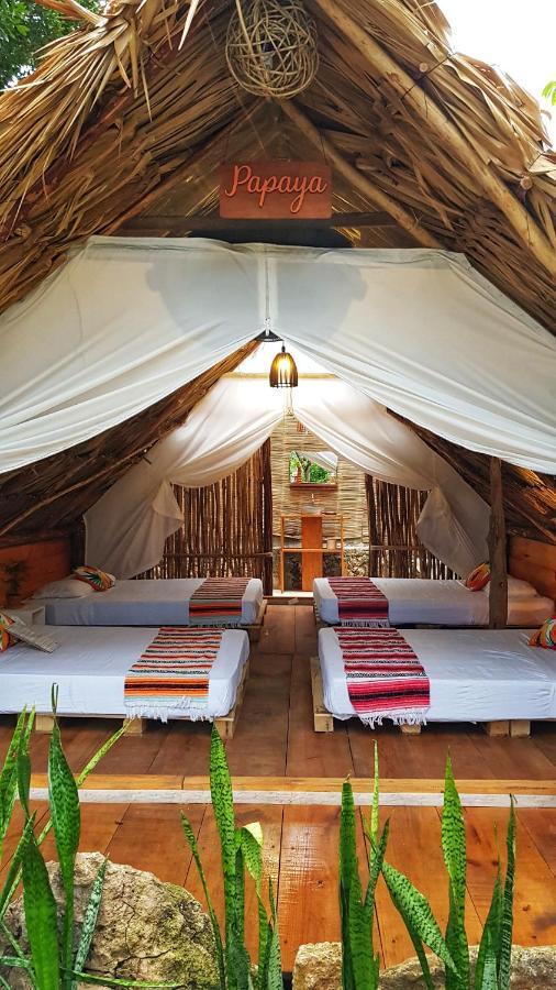 El Buho Bacalar Eco-Cabanas Hostal Экстерьер фото